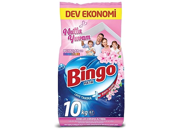 Bingo Matik Mutlu Yuvam Renkliler ve Beyazlar Toz Çamaşır Deterjanı