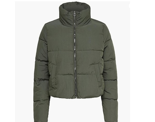 Only Yeşil Kadın Mont Puffer Jacket