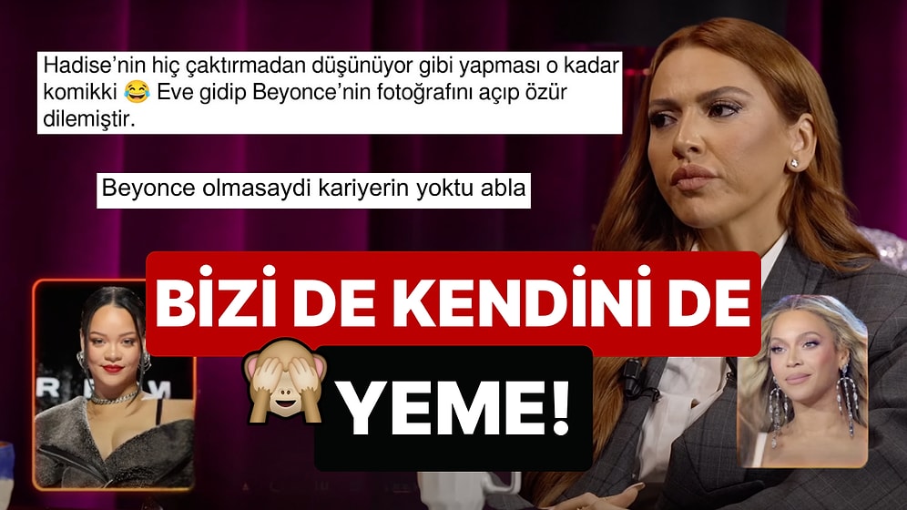 Tepeden Tırnağa Beyonce'yi Taklit Eden Hadise, Rihanna'yı Seçip Havalara Girince Gerçekler Yüzüne Vuruldu!