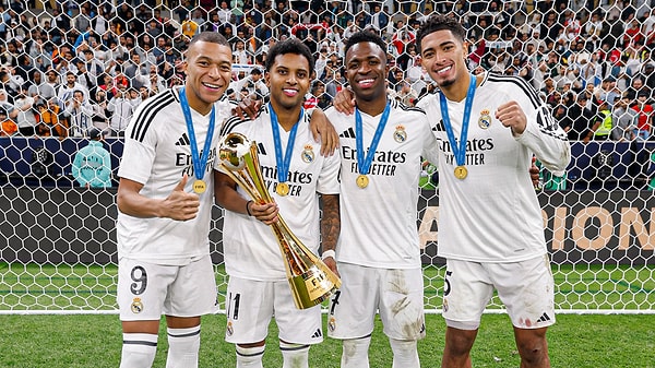 Golleri kaydeden isimler; Mbappe, Rodrygo ve Vinicius Junior oldu.