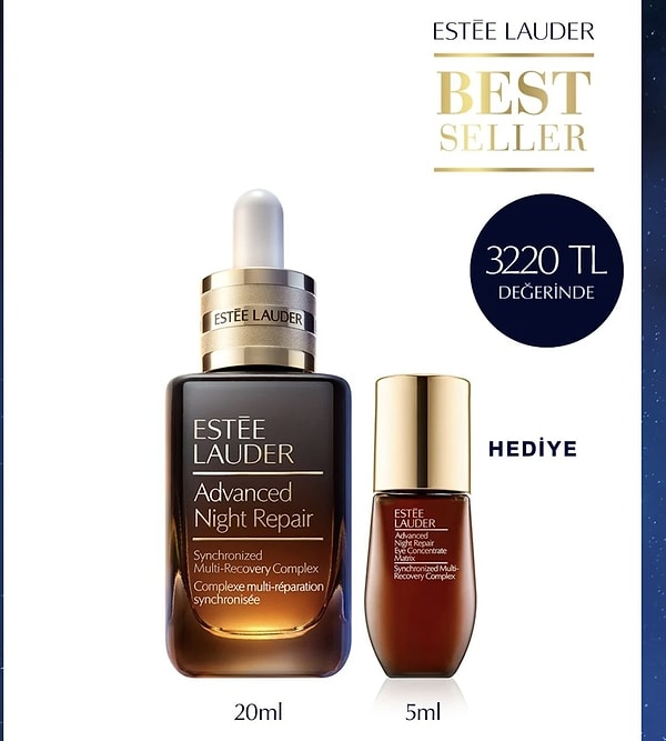 11. Estee Lauder Advanced Night Repair Onarıcı Serum 20ML + Eye Matrix Göz Kremi 5ml