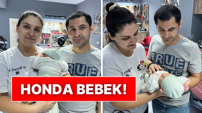 Motosiklet Sevdalısı Çift Yenidoğan Bebeklerine “Honda” Adını Verdi