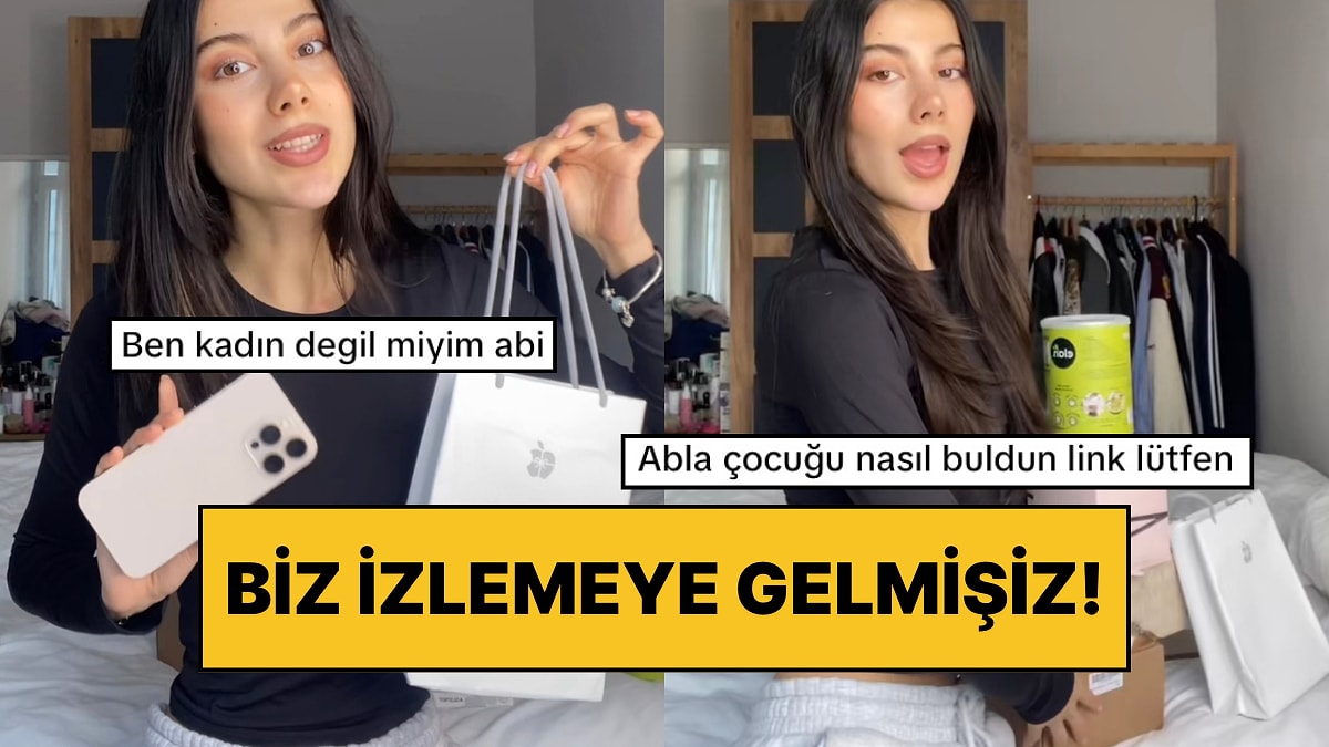 Biz İzlemeye Gelmişiz: Yurt Dışından Dönen Erkek Arkadaşının Aldığı Hediyeleri Açan Genç Kadın