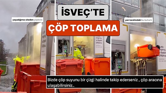 Buharlı Temizlik mi? İsveç'te Sıradan Bir Çöp Toplama İşlemi İzleyenleri Hayran Bıraktı