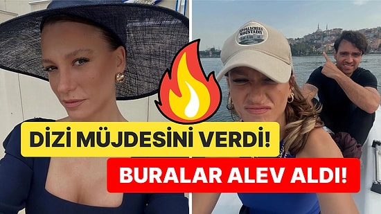 Serenay Sarıkaya'nın Kimler Geldi Kimler Geçti Çekimlerinden Set Pozları Ortalığı Yıktı Geçti!