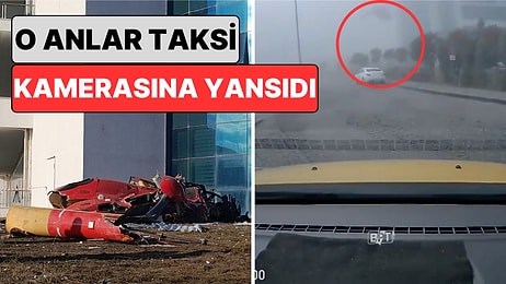 Muğla'da 4 Kişinin Hayatını Kaybettiği Ambulans Helikopter'in Düşme Anı Bir Taksinin Kamerasına Anbean Yansıdı