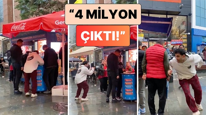 Ankara'da Bir Genç Kazıkazan Oynarken "4 Milyon Çıktı" Diye Bağırarak Çevresindekilerin Tepkisini Ölçtü