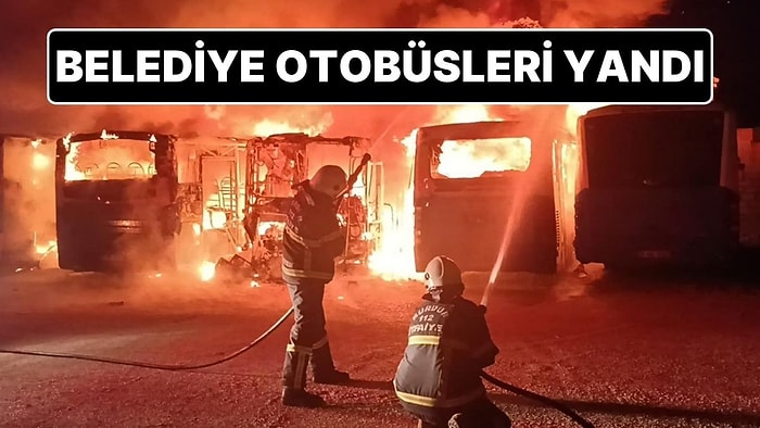 Burdur'da Park Halindeki Halk Otobüsleri Yandı!