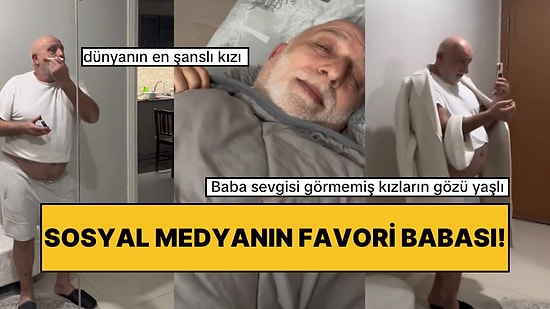 Kızının Taklidini Yapan Baba Hem Oyunculuğuyla Hem de Tatlılığıyla Beğenileri Topladı!