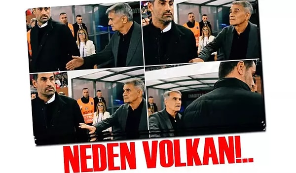 Taka Gazetesi ise anı kare kare sayfalarına taşıyarak "NEDEN VOLKAN?" dedi