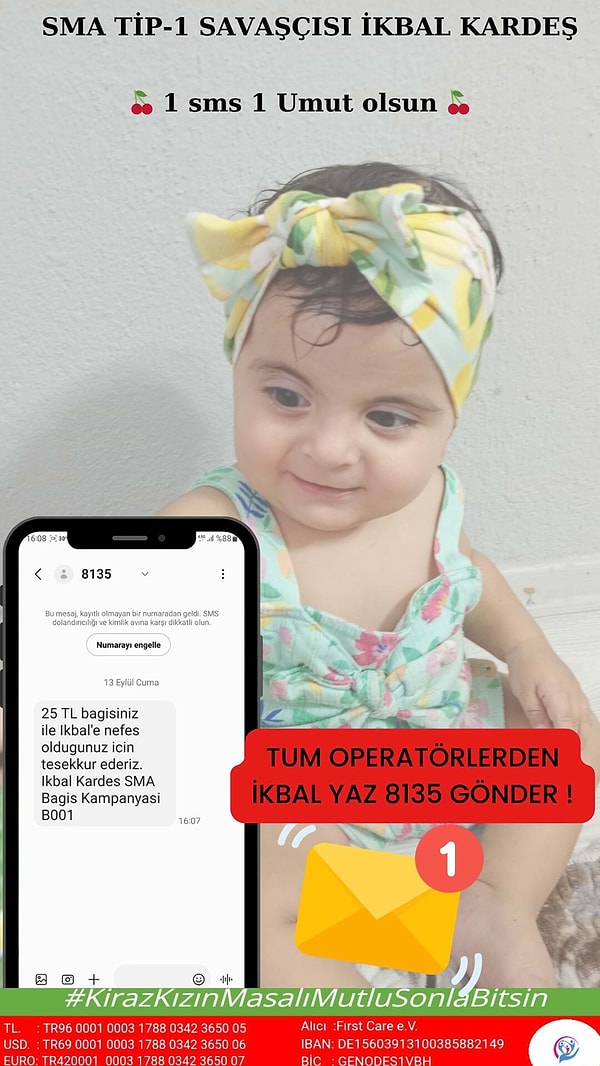 Eşinin vefatı sonrasında açıklamalarda bulunan anne Hatice Kardeş, "Bu durumdan sonra kampanyanın olumsuz etkilenmesinden korkuyorum. Sonuçta benim çocuğum ölümle savaşıyor. Hastalığı var. Onun da bir an önce Dubai'ye gidip, gen tedavisini alması gerekiyor. Valilik onaylı bağış kampanyası devam ediyor" dedi.