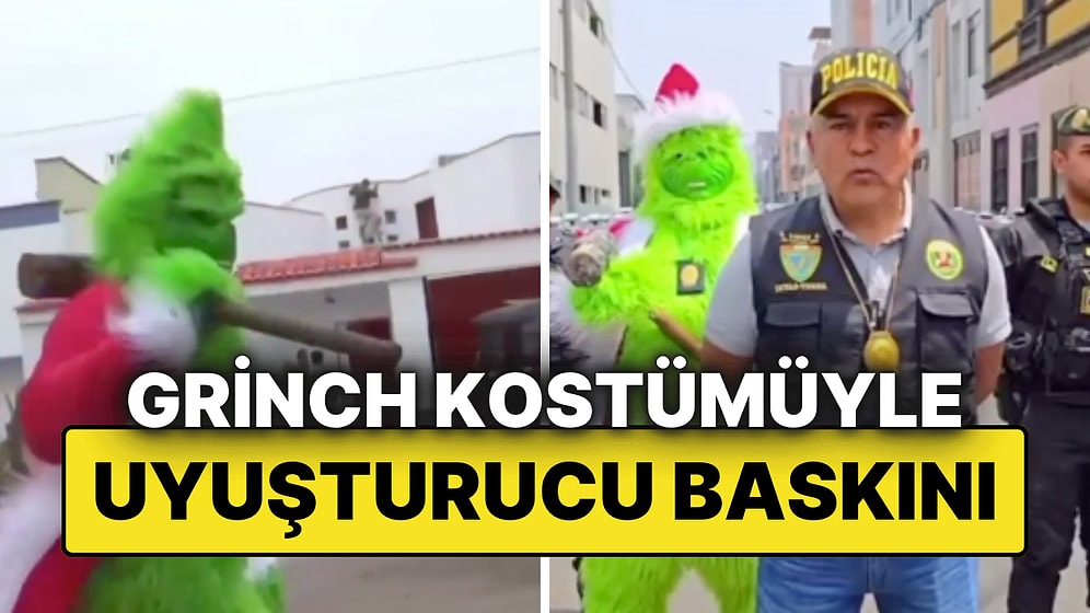 Peru’da Sıradışı Operasyon: “Grinch” Kıyafetli Polis Uyuşturucu Çetesini Çökertti!