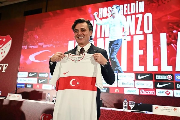 Milli takımımızın teknik direktörü Vincenzo Montella ise listede sekizinci sırada yer aldı.