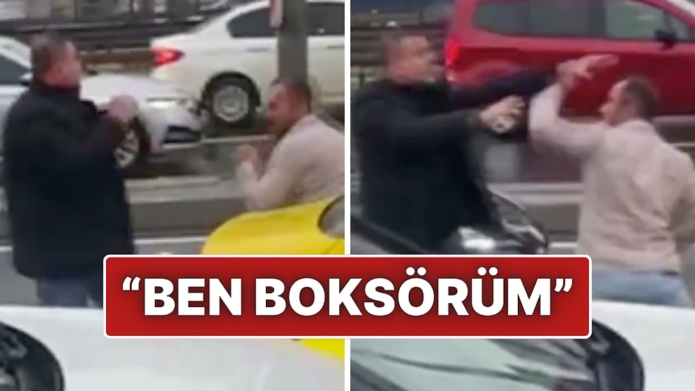 Avcılar'da İlginç Yol Kavgası: "Ben Boksörüm" Dediler, Yumrukları İsabet Ettiremediler!