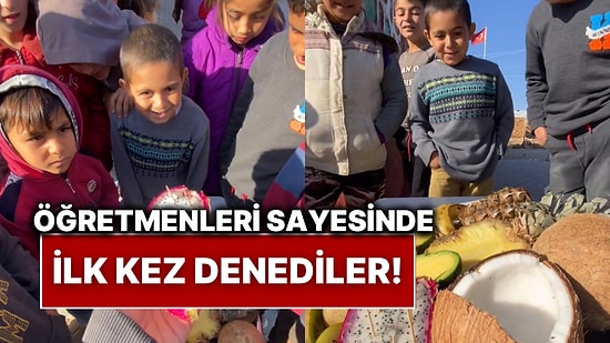 Daha Önce Hiç Tropikal Meyve Denemeyen Öğrencilerine İlkleri Yaşatan Öğretmen Alkışları Topladı!