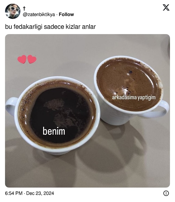 Köpük fedakarlıktır...