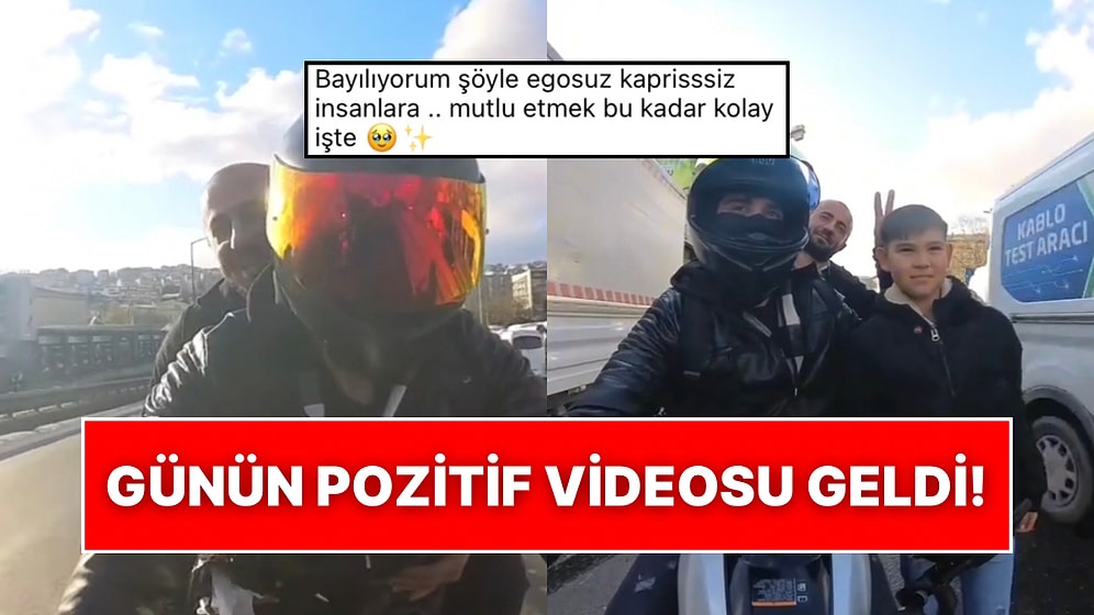 Daha Önce Hiç Motora Binmeyen Adamı Gezdiren Motosikletli Harika Anlara Vesile Oldu