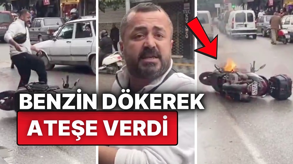 Yeni Motosikleti Sürekli Arıza Yapınca Sinir Krizi Geçirdi: Bayi Önünde Benzin Döküp Ateşe Verdi!