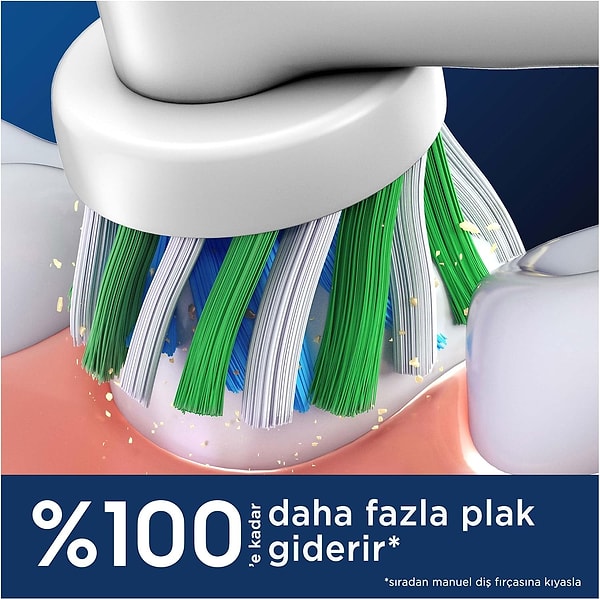 Oral-B Cross Action X-Filament Şarjlı Diş Fırçası Yedek Başlığı - 4 Adet