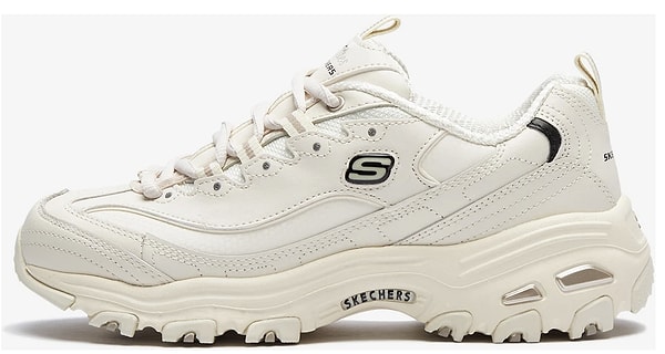 6. Skechers D'LİTES - Fresh Start Kadın Beyaz Sneakers - 11931