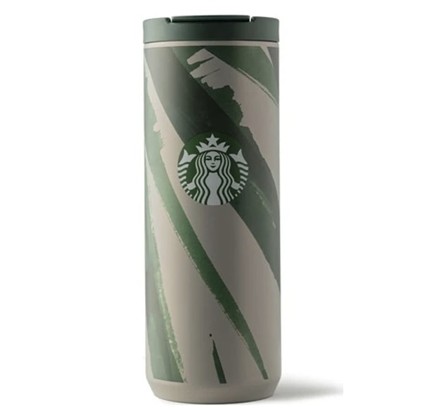 7. Starbucks® Klasik Seri Termos - Gri-Yeşil Renkli 473 ml