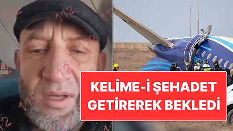 Kazakistan’da Düşen Uçağın İçinden Görüntüler: Videoyu Çeken Adamın Sağ Kurtulduğu Öğrenildi