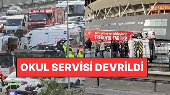 İstanbul’da TEM Otoyolunda Öğrenci Servisi Devrildi: Çok Sayıda Ekip Sevk Edildi