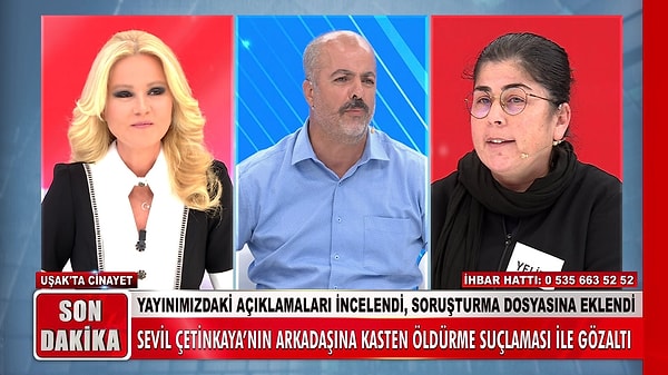 Çetinkaya'nın ailesi, kaybın bulunması için Müge Anlı'ya başvurdu. Çetinkaya'nın son görüştüğü kişi İsmail Gezer, hakkındaki tüm iddiaları yalanlıyordu.