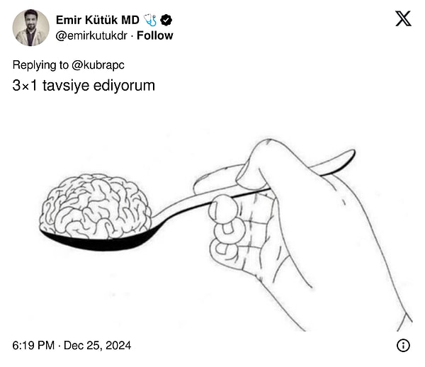 Kübra Par'ın "Oytun Erbaş’a da acil bir reçete yazılması lazım…" paylaşımına gelen kullanıcı yorumlarını da görelim mi?