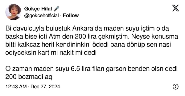 Garsonu bir düşün deriz! 👇