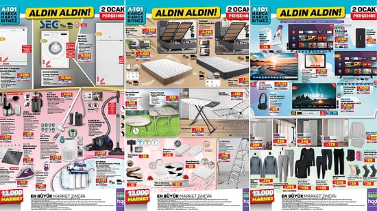 A101'e Koltuk ve Halı Yıkama Makinesi Geliyor! 2 Ocak 2025 A101 Aldın Aldın Kataloğu