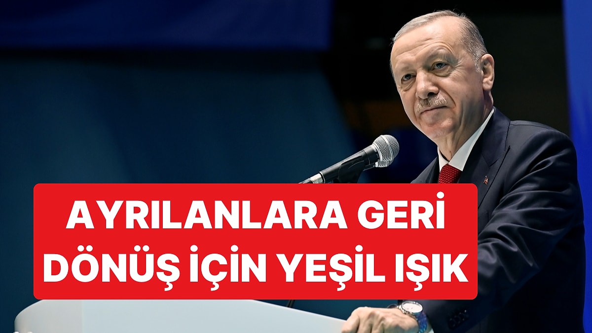 Recep Tayyip Erdoğan "Egosu Cüssesinden Büyükler" Dedi, Ayrılanlara Çağrı Yaptı