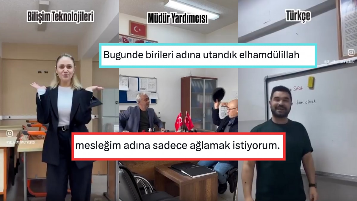 Öğretmenlerin İlahi Eşliğinde Çektiği TikTok Tadındaki Video Tepkilere Neden Oldu