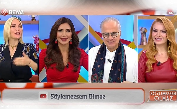 Melih Gökçek'in oğlu olan milletvekili Osman Gökçek'in kanalı Beyaz TV'de yayınlanan Söylemezsem Olmaz isimli programda büyük bir skandal yaşandı. Pınar Eliçe, Bilal Özcan, Didem Delen ve Hande Sarıoğlu'nun hazırlayıp sunduğu programın konuğu şarkıcı Çılgın Sedat'tı. Evinin yandığı dönemde verdikleri destekten ötürü İstanbul Büyükşehir Belediye Başkanı Ekrem İmamoğlu ve Ankara Büyükşehir Belediye Başkanı Mansur Yavaş'a teşekkür eden ünlü şarkıcının sözleri sansürlendi. Programın sunucularının iki başkanı duyunca yüzü düştü.