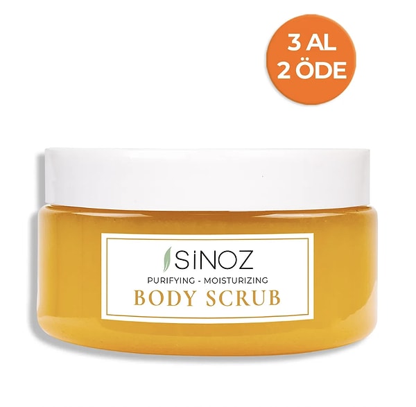 9. Sinoz Body Scrub Besleyici Arındırıcı Nemlendirici Vücut Peelingi 300 gr