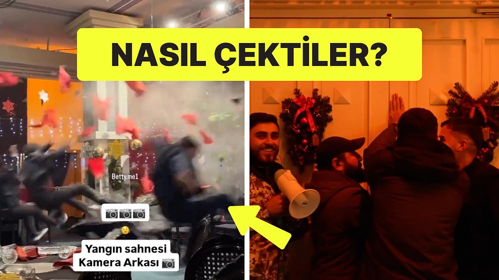 Kızılcık Şerbeti'nde 4 Kişinin Öldüğü Yangın Sahnesinin Kamera Arkası Yayınlandı