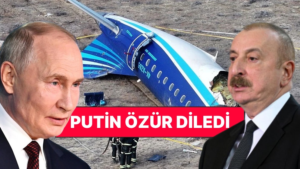 Rusya Devlet Başkanı Putin Düşen Azerbaycan Uçağı İçin Aliyev'den Özür Diledi