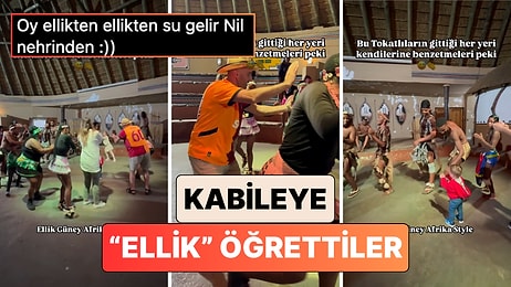 Afrika'ya Seyahat Eden Bir Aile Kabile Üyelerine Memleketleri Tokat'ın Yöresel Dansı "Ellik"i Öğretti