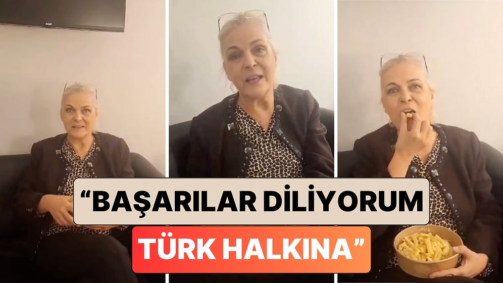 Bir Makarnaya 580 TL Ödeyen Nurseli İdiz Çektiği Bir Video ile Türk Halkına Başarılar Diledi