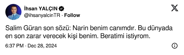 Amca Salim Güran duruşmada neler söyledi?