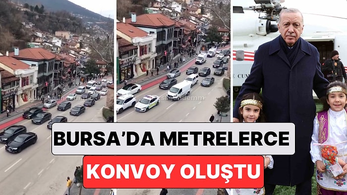 AK Parti 8. Olağan Kongresi ve BTSO’nun Ödül Töreni İçin Bursa'ya Giden Cumhurbaşkanının Konvoyu Gündem Oldu