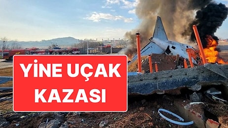 Güney Kore’de Uçak Kazası: Pistten Çıkan Yolcu Uçağı Alev Aldı