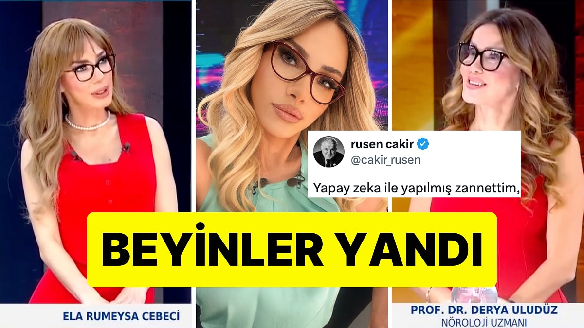 Ünlü Spiker Ela Rumeysa Cebeci'nin Konuğuyla Olan Benzerliği Beyinleri Yaktı