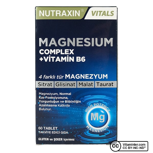 7. Nutraxin Magnezyum Complex Vitamin B6 Tablet