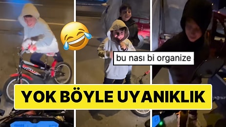 Motorcuya Sürpriz Şaka! Çocukların Kurnaz Şakası Hem Güldürdü Hem Şaşırttı