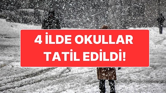 Yoğun Kar Yağışı ve Doğal Gaz Patlaması Eğitimi Durdurdu: 4 İlde Okullar Tatil Edildi