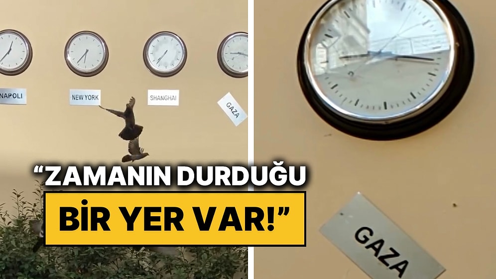 Ünlü Sanatçı Gazze’de Yaşananlara Saat Çalışmasıyla Dikkat Çekti: “Zamanın Durduğu Bir Yer Var”