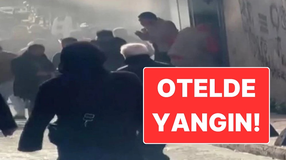 Beyoğlu Lapacı Sokak'ta 5 Katlı Otelde Yangın Çıktı