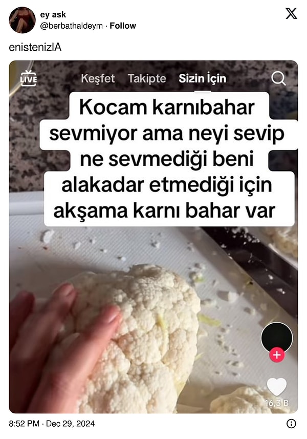 Yemek seçilmez.