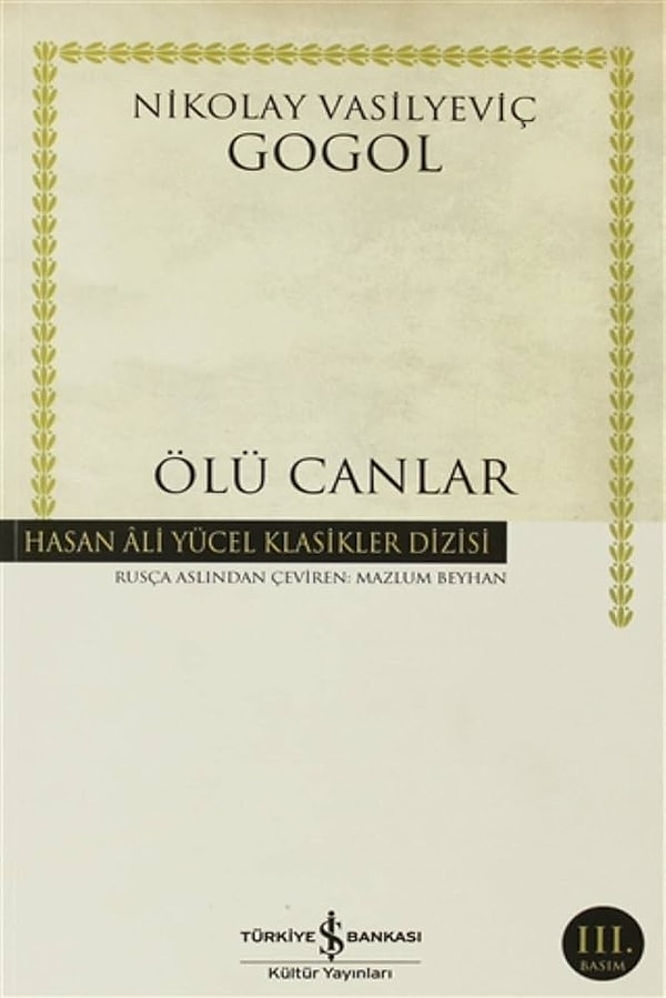 10. Ölü Canlar – Nikolay Vasilyeviç Gogol